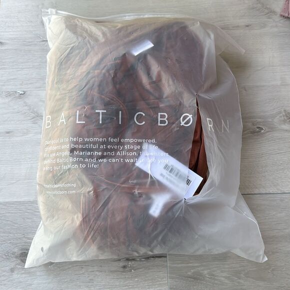 Baltic Born Meghan Velvet Wrap Maxi Dress Bronze Party Evening Large Nwt - Picture 6 of 7